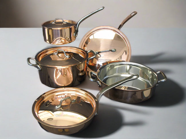 Matfer Bourgeat Cookware Set, 8 Piece Copper 915901