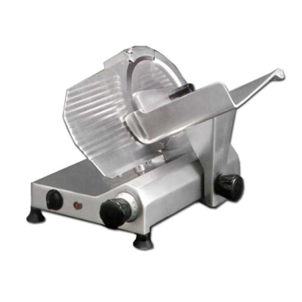 <img src="https://cdn.shopify.com/s/files/1/0084/6109/0875/products/275F_2.jpg?v=1572712366" alt="Omcan Gravity Meat Slicer, 11" Dia. Carbon Steel Blade, ,">