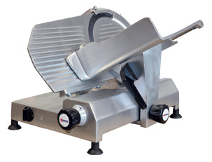 <img src="https://cdn.shopify.com/s/files/1/0084/6109/0875/products/300F_2.jpg?v=1572712367" alt="Omcan Meat Slicer, Manual, Gravity Feed, , , 1/2 HP">