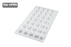 Micro Dome Mold Mold Size: Diam. 1.02 in. H 0.6 in. Volume: 0.16oz.