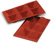 Silikomart SF007 Pyramid Mold, (W 2.79" x H 1.57" x L 2.79")