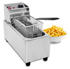 Eurodib SFE01820 120 Fryer Thermostatic control: 105  F - 370  F. Lid included, (7.5" W x 12.7" H x 18" L)