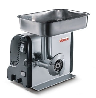 <img src="https://cdn.shopify.com/s/files/1/0084/6109/0875/products/TC8VEGAS_1__3.jpg?v=1571502537" alt="Sirman TC8VEGAS Light-duty Meat Grinder, (W 11.8" x H 8" x L 16")">