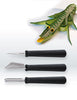 Carving Tool Set, 3 pieces 1 x 2580050 (U-Shape Carving Tool A2), 1 x 2581450 (V-Shape Carving Tool E2), 1 x 2583650 (Thai Knife)